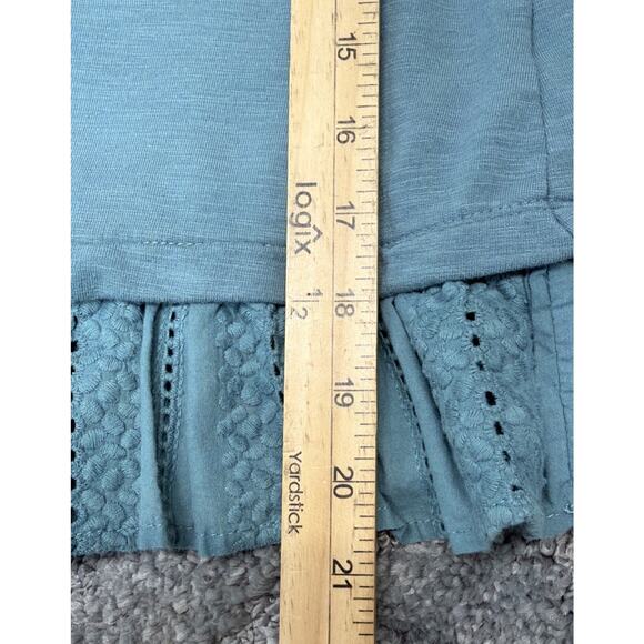 Altar'd State Womens Sweatshirt Lagenlook Boho Feminine Minimalist Blue M - Picture 5 of 6